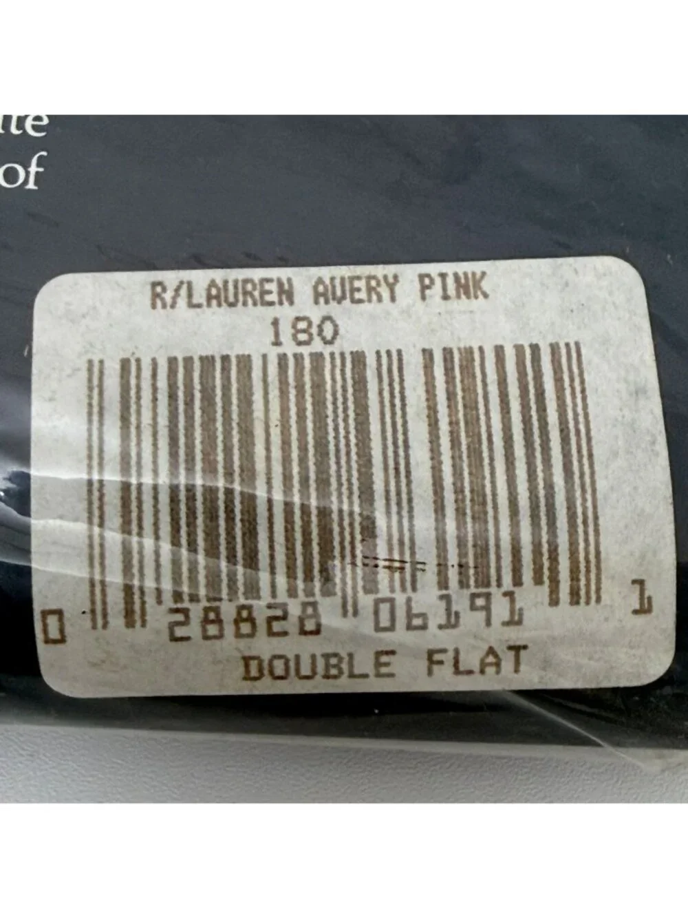 Polo Ralph Lauren Full Flat Sheet Avery Pink 100% Cotton Vintage 80s New NOS
